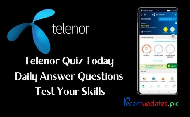 telenor quiz today daily answer questions to test your skills