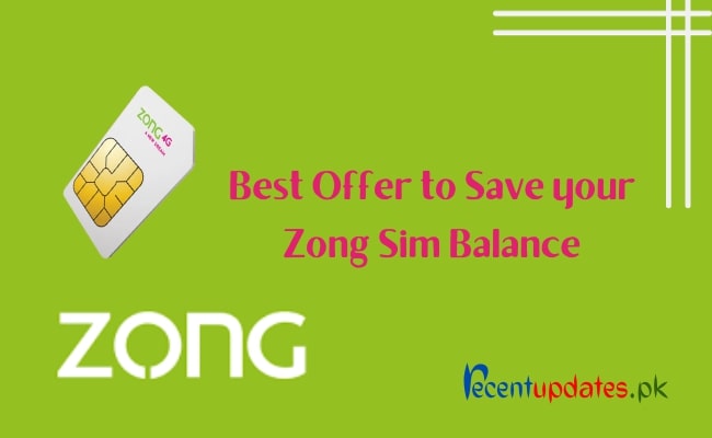 best offer to save your zong sim balance