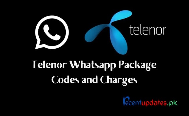telenor whatsapp package codes and charges